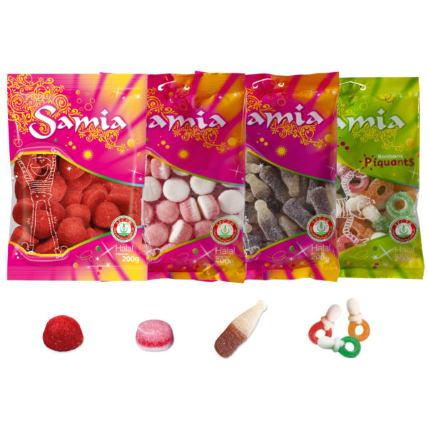 Bonbons Halal Gros Sachets SAMIA - Haudecoeur